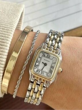 Gold and Silver Women's Watch
